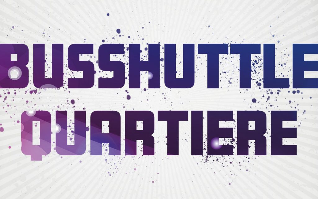 Busshuttle-Quartiere